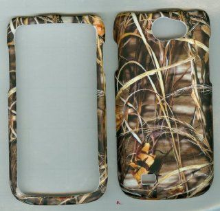 Samsung Exhibit II li 2 4G Galaxy W 4G SGH T679 T679M i8150 T MOBILE Phone CASE COVER SNAP ON HARD RUBBERIZED SNAP ON FACEPLATE PROTECTOR NEW CAMO HUNTER GRASS Cell Phones & Accessories