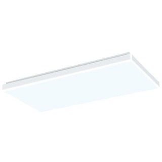 Lighting by AFX 40624 Full Size Square Edged Floating Cloud 4 17 Watt T8, Smooth White Acrylic Diffuser   Close To Ceiling Light Fixtures  