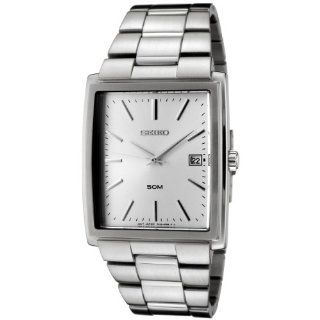 Seiko Men's SKK681 Silver Dial Stainless Steel Watch Watches