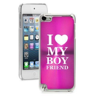 Apple iPod Touch 5th Generation Hot Pink 5B681 hard back case cover Love My Boyfriend Cell Phones & Accessories