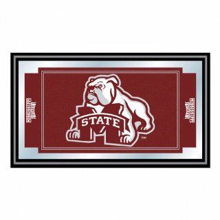 Mississippi State University Logo and Mascot Framed Mirror  Sporting Goods  Sports & Outdoors