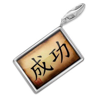 NEONBLOND Charms "Chinese characters, letter "Success"   Bracelet Clip On NEONBLOND Jewelry & Accessories Jewelry