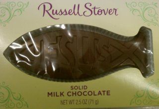 Russell Stover Milk Chocolate Easter Jesus Chocolate Candy 2.5 Oz  Gourmet Food  Grocery & Gourmet Food