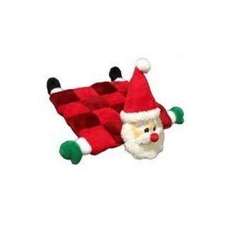 Kyjen PP03315 Squeaker Mat Santa 16 Squeaker Plush Squeak Toy Dog Toys, Medium, Red  Pet Squeak Toys 