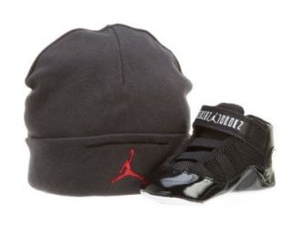 Nike Air Jordan 11 Retro Gift Pack Crib Shoe and Hat Size 4 (Black / Varsity Red / White) 378049 010 Shoes