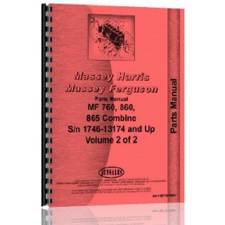 Massey Harris MF865 Combine Tractor Parts Manual (MH P MF760CMB+) Jensales Ag Products Books