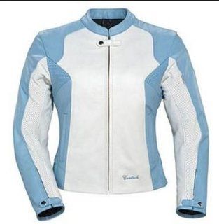 Cortech Womens LNX Blue and White Leather Jacket 