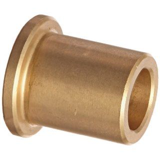 Bunting Bearings CFM008012016 Cast Bronze C93200 SAE 660 Flanged Sleeve Bearings, 8mm Bore x 12mm OD x 16mm Length   16mm Flange OD x 2mm Flange Thick