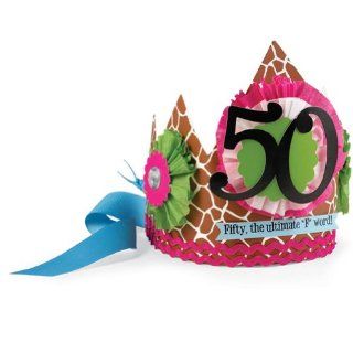 50th Birthday Animal Print Crown  