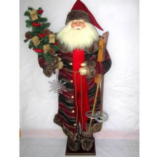 Sterling Inc Woodland Standing Santa Coat with Tree
