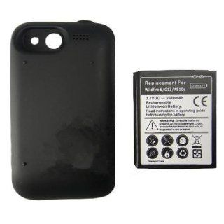 Neewer 3500mah Extended Li ion Battery with Black Cover For HTC Wildfire S/G13/A510E Cell Phones & Accessories