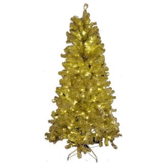 Gold Tinsel Tree