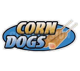 CORN DOGS Concession Decal trailer hot dog cart stand Patio, Lawn & Garden