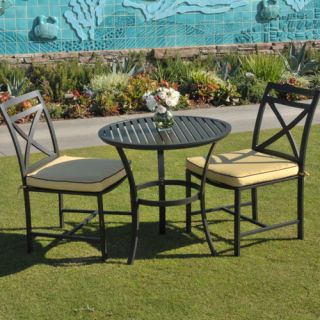 San Michele 3 Piece Bistro Set with Cushion