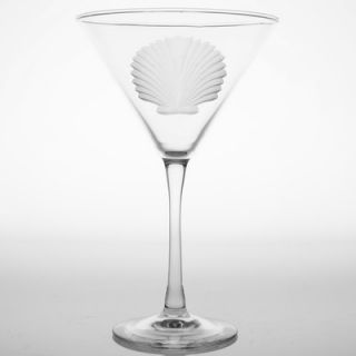 Rolf Glass Seashell 10 Oz Martini Glass (Set of 4)