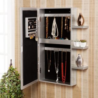 Wildon Home ® Douglas Wall Mounted Jewelry Armoire with Mirror