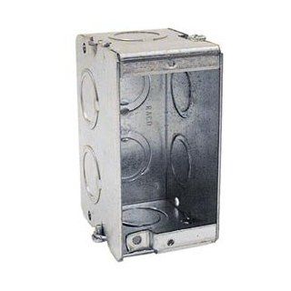 Hubbell 688 Masonry Box, 1 Gang, Gangable, 2 1/2" Deep, 1/2" & 3/4" Knockouts   Electrical Boxes  