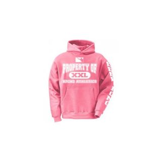 Property of BPONG Athletics Hoodie with Sleeve Imprint in Pink