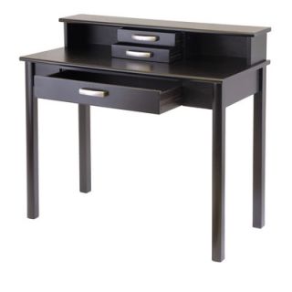 Winsome Liso Home Office Writing Desk with Hutch
