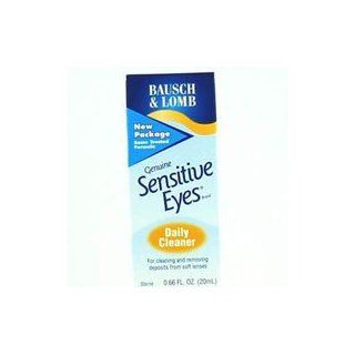 1225018 PT# 513325 Sensitive Eyes Cleaner Contact Lens Daily 20mL in Bottle Daily Ea Made by Bausch & Lomb Pharm. Div