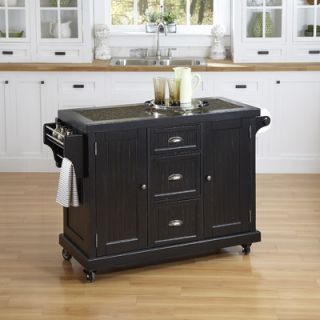 Home Styles Nantucket Kitchen Cart with Granite Top