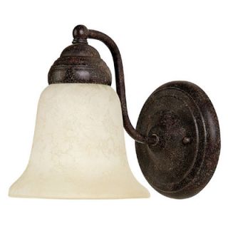 Capital Lighting One Light Wall Sconce with Rust Scavo Glass Shade in