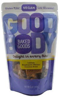 Vegan Lemon Blueberry Walnut Cookie Bites 5 Pack (5 Oz Ea)  Gummy Candy  Grocery & Gourmet Food