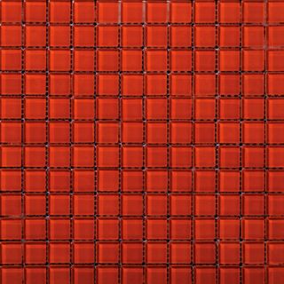 Emser Tile Lucente 12 x 12 Glass Mosaic in Ruby