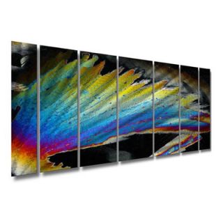 All My Walls Abstract by Ash Carl Metal Wall Art in Black Multi   23.5