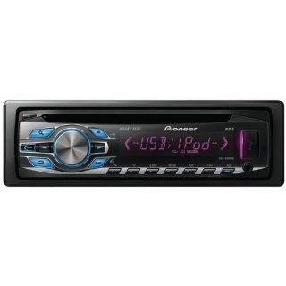 Pioneer DEH 3400UB CD Receiver with LCD Display, Color Customization, and USB Direct Control for iPod/iPhone  Vehicle Receivers 