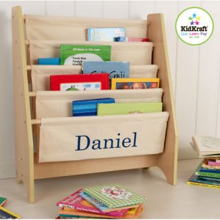 Personalized Sling Book Shelf in Natural