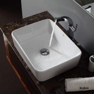 Hole Waterfall Typhon Faucet and Bathroom Sink   C KCV 121 15100CH