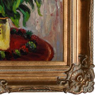 Tori Home Monet Vase of Chrysanthemums Hand Painted Oil on Canvas Wall