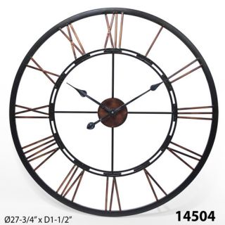 Oversized 28 Fusion Open Dial Wall Clock
