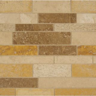 Bedrosians 12 x 12 Stone Mosaic Blend Circle Mesh Tumbled