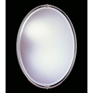 Feiss New London Beveled Mirror in Polished Nickel