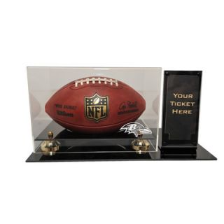 Caseworks International Deluxe Football Display with Ticket Holder