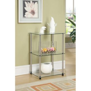 Classic Glass Three Tier End Table