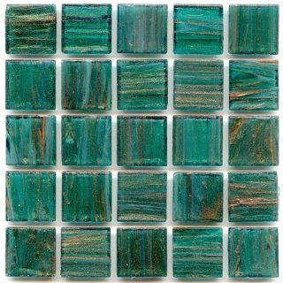 Hakatai   Aventurine Tile 3/4" X 3/4"   Blue Emerald    