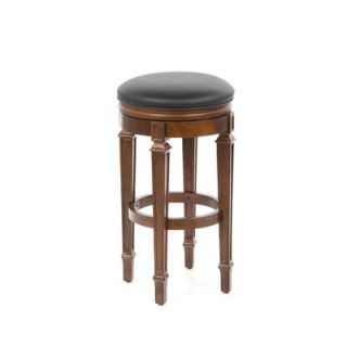 American Heritage Oxford Stool in Suede with Black Leatherette