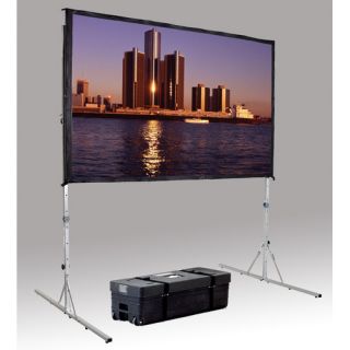 Fast Fold Deluxe 3D Virtual Black Projection Screen   144 x 144 HDTV