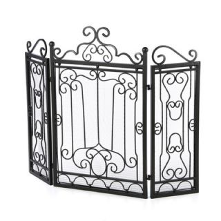 Panel Wrought Iron Fire Place Screen