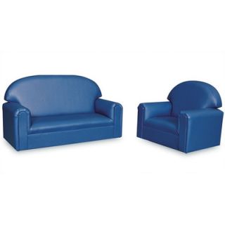 Brand New World “Just Like Home Vinyl Upholstery Sofa and Chair Set