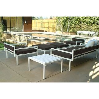 Modern Outdoor Talt Low Deep Seating Group with Cushions
