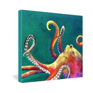 DENY Designs Clara Nilles Mardi Gras Octopus Gallery Wrapped Canvas