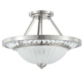 Yosemite Home Decor Cascade 3 Light Semi Flush Mount