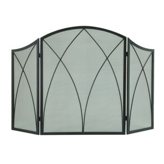 Arched 3 Panel Fireplace Screen