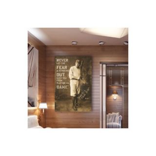Oliver Gal Babe Ruth Quote Textual Art on Canvas