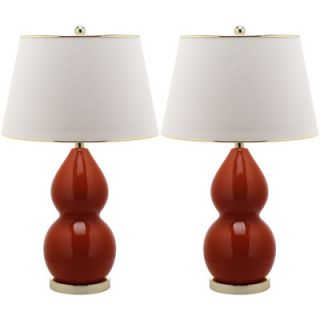 Safavieh Jill 1 Light Double Gourd Table Lamp (Set of 2)