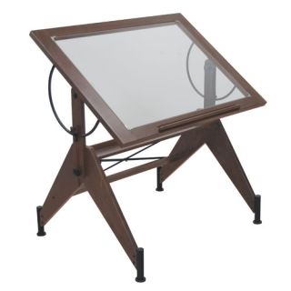 Aries Glass Drafting Table